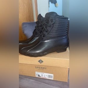 Never use brand new  sperry rain boots